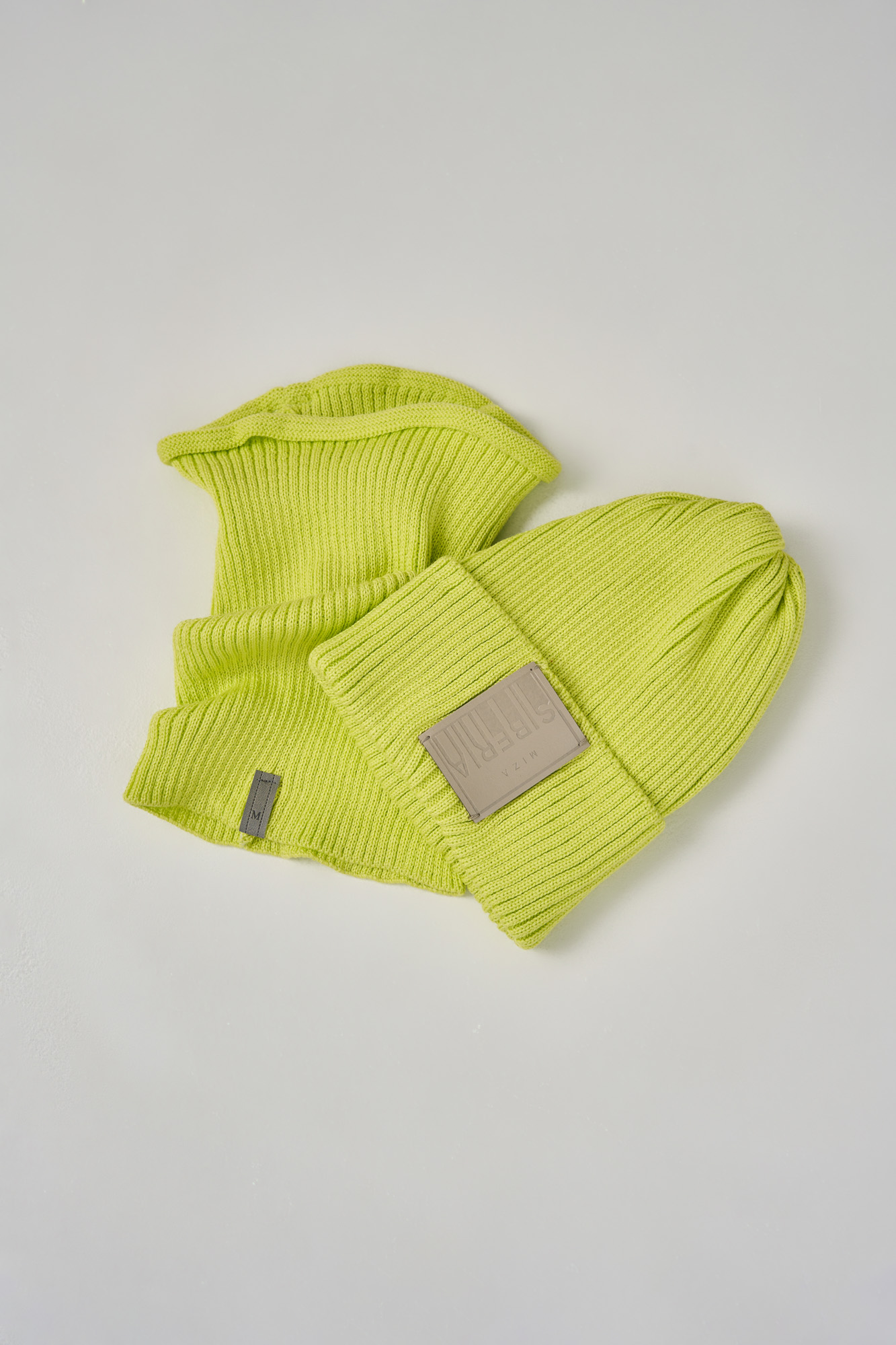 Шапка хлопковая (one size (50-54) лайм)