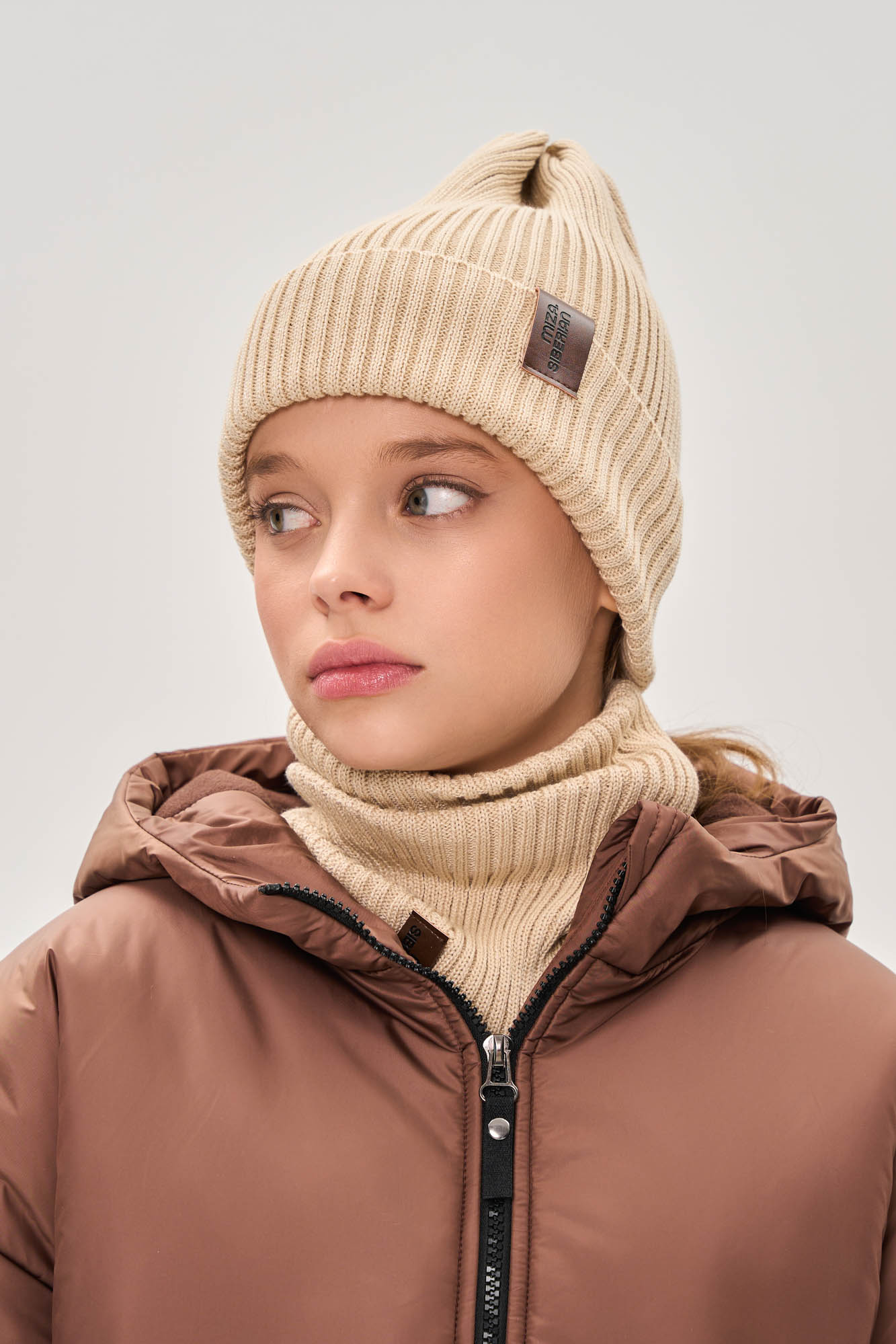 Шапка хлопковая (one size (50-54) лен)