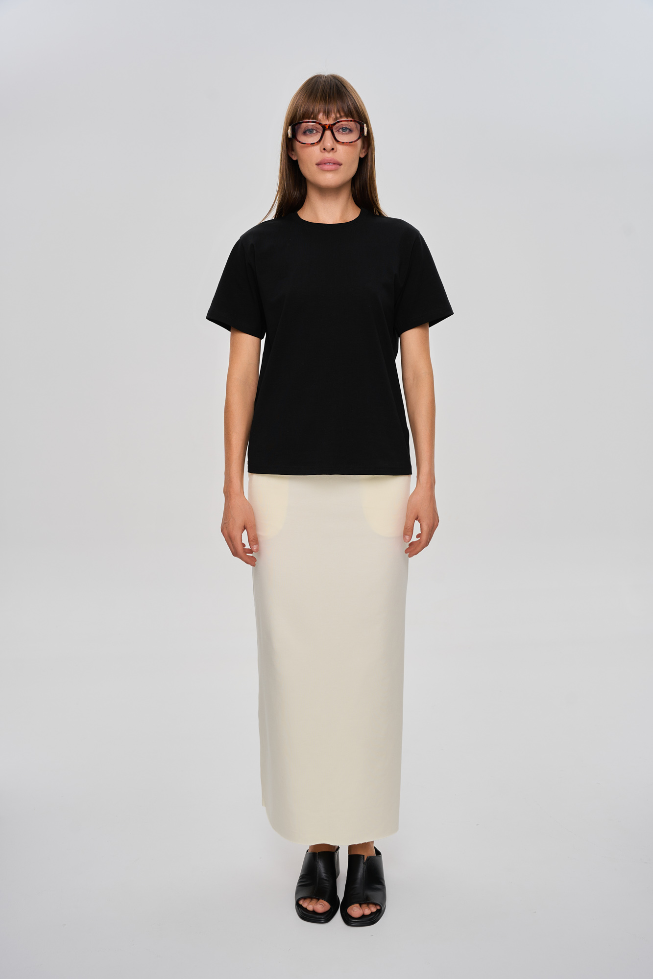 Футболка базовая SLIM (42 черный)