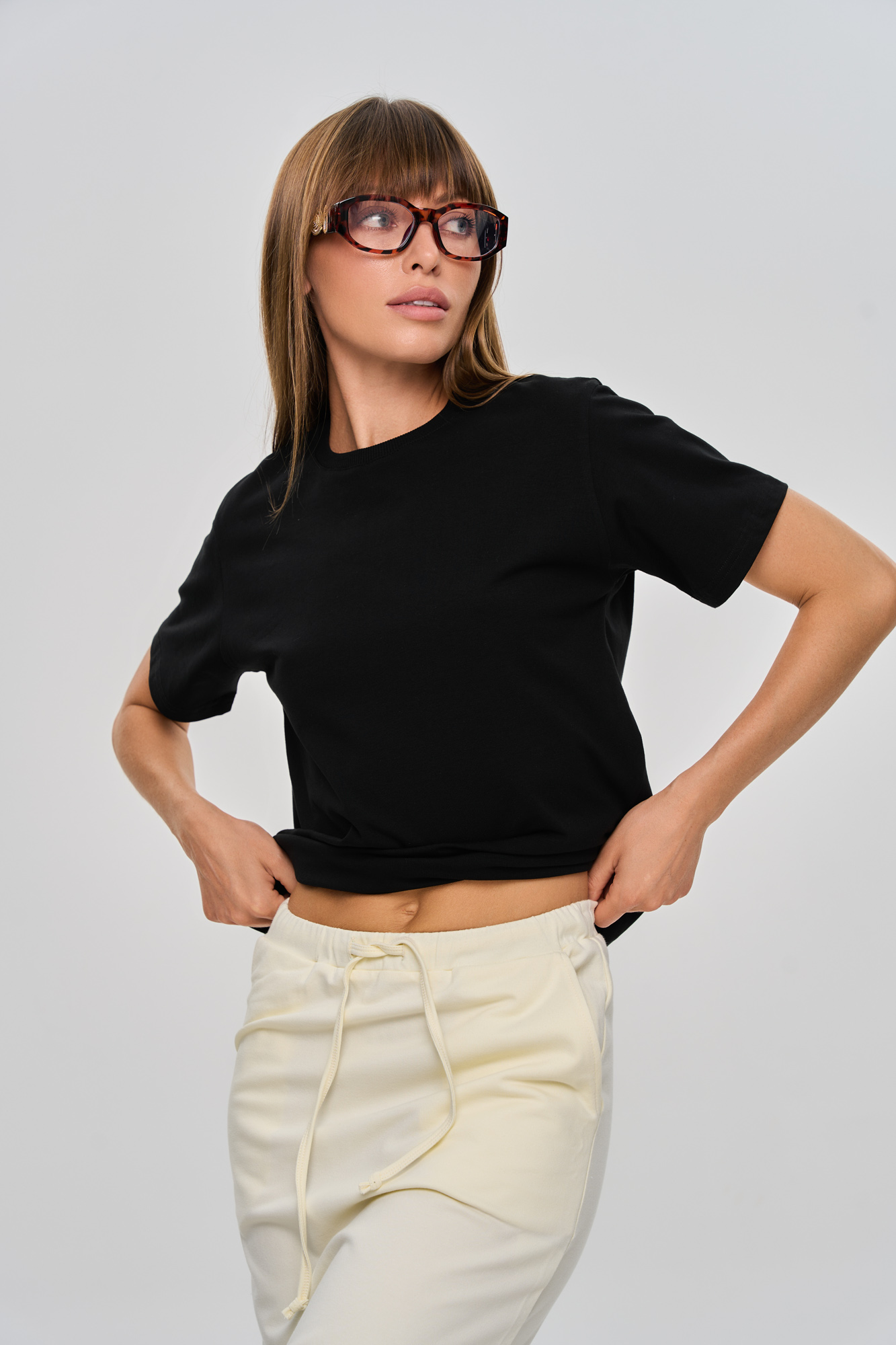 Футболка базовая SLIM (42 черный)