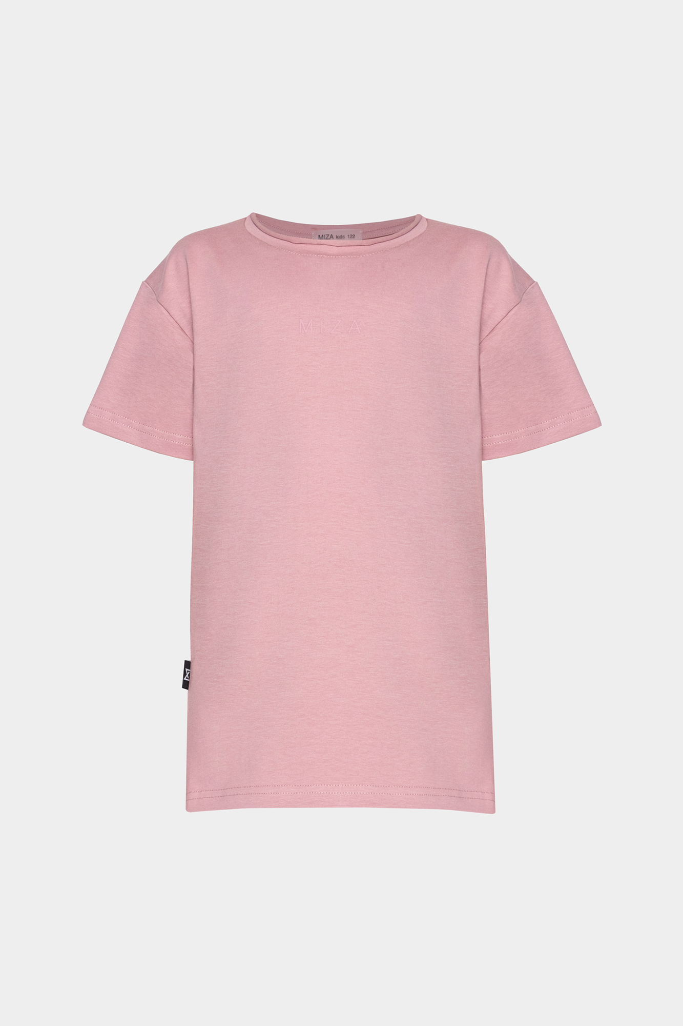 Футболка BASIC Line из мягкого трикотажа Пенье (134 пудровый)