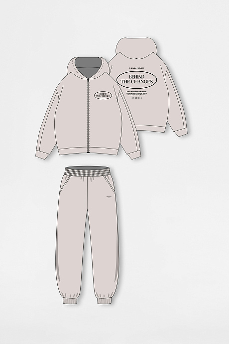 Костюм на молнии капюшон