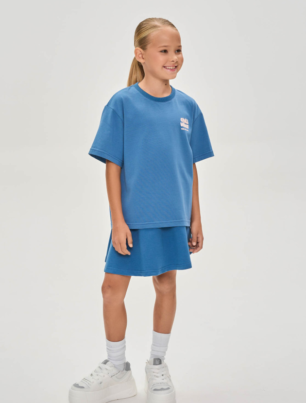 Костюм с юбкой-шортами