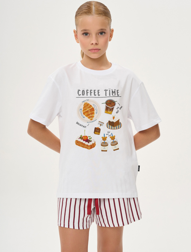 Комплект COFEE TIME с шортами