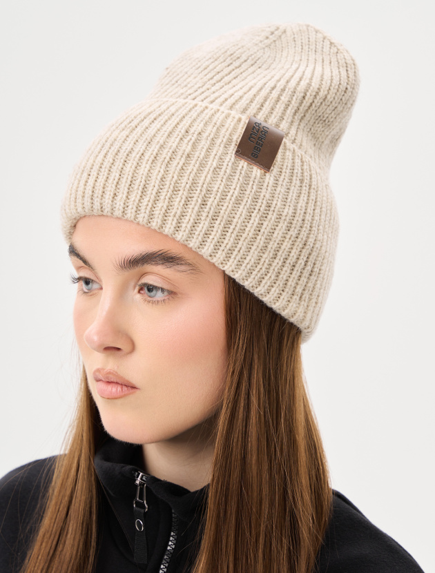 Шапка полушерстяная флисовым подкладом