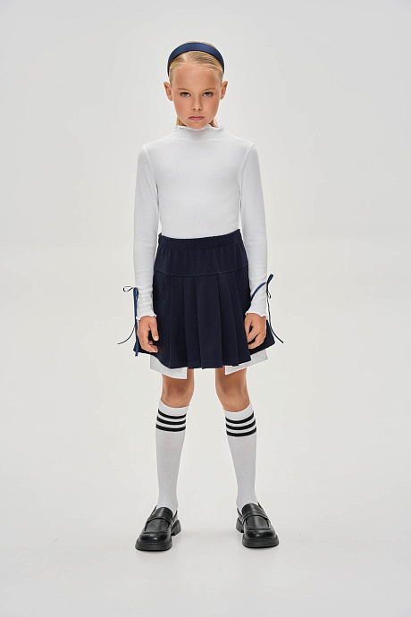 Лонгслив organic с волнистым краем