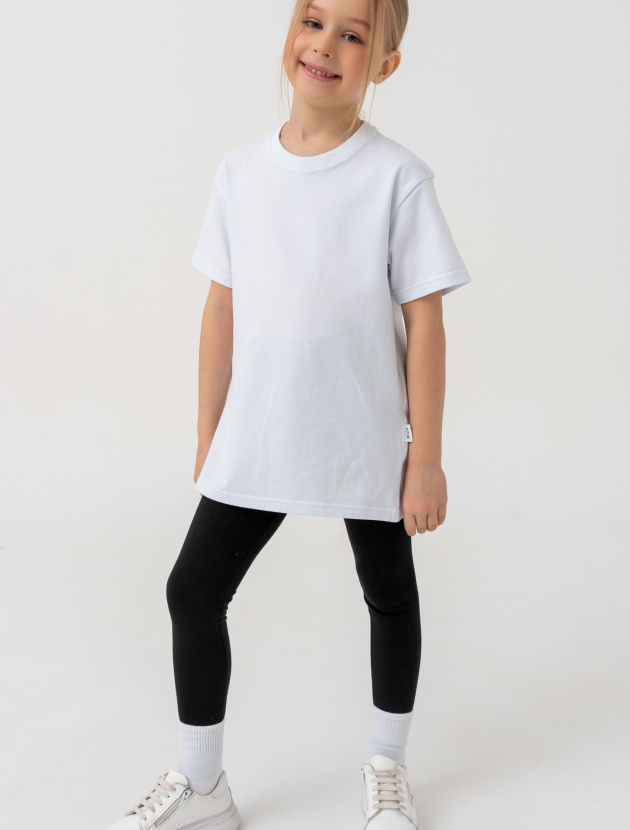 Футболка удлиненная прямого кроя