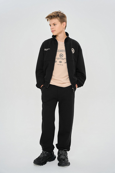 Костюм с худи на молнии