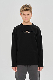 Лонгслив базового свободного кроя