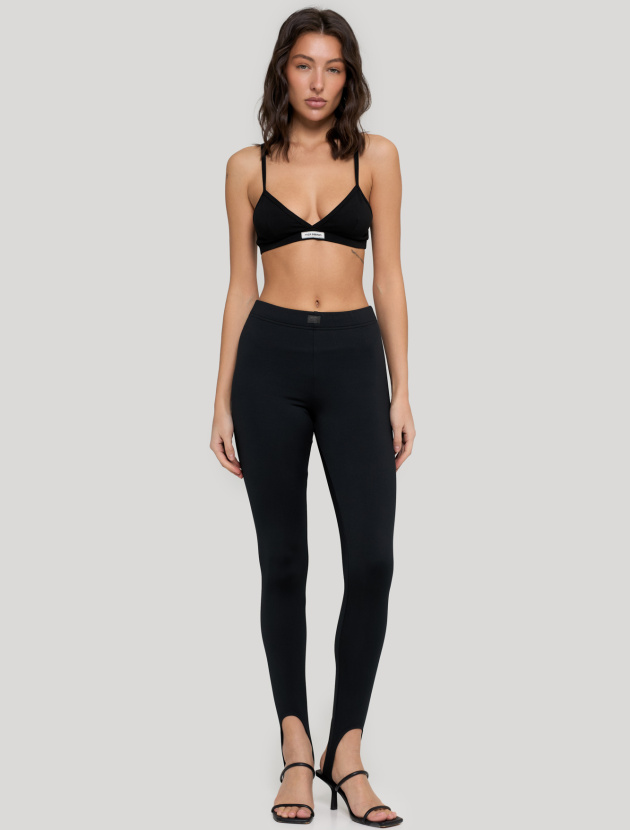 Легинсы с начесом со штрипками 