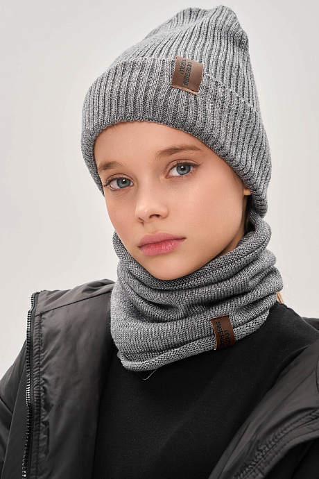 Шапка полушерстяная с хлопковым подкладом
