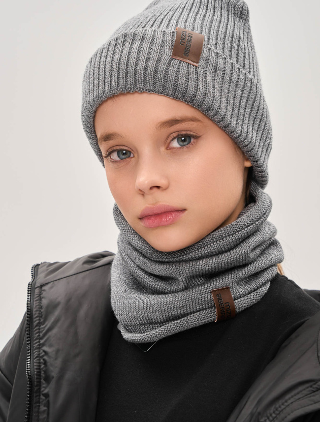 Шапка полушерстяная с хлопковым подкладом