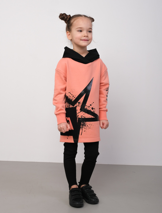 Худи с принтованным карманом