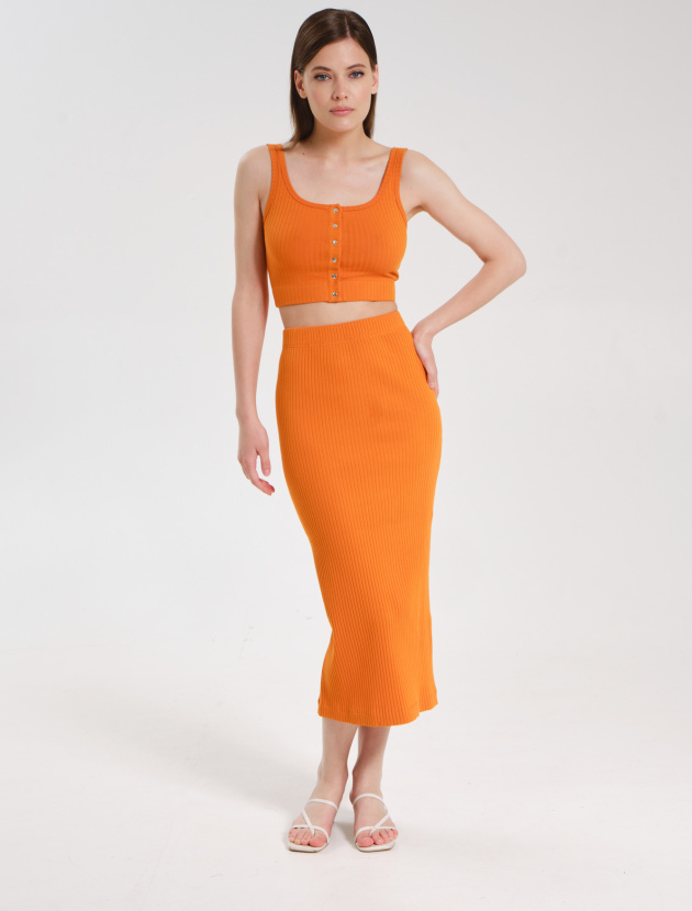 Костюм из трикотажа-лапши