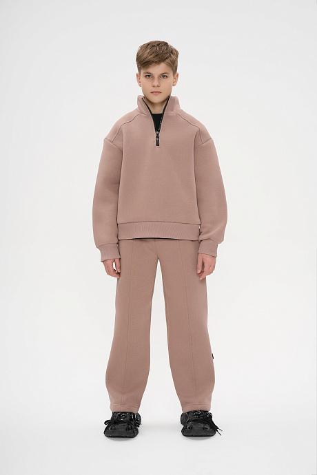 Костюм с начесом на  молнии воротник 