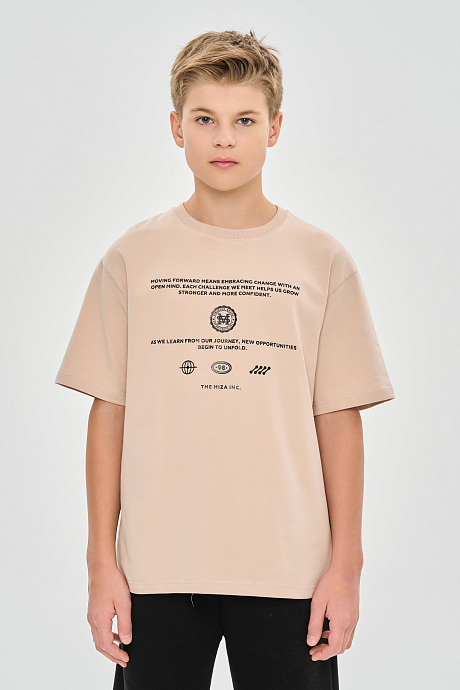 Футболка базового свободного кроя