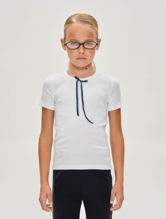 Футболка organic с бантиком