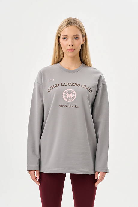 Свитшот из облегченного футера с начесом