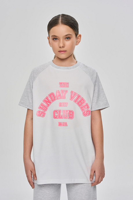 Футболка удлиненная SUNDAY CLUB 