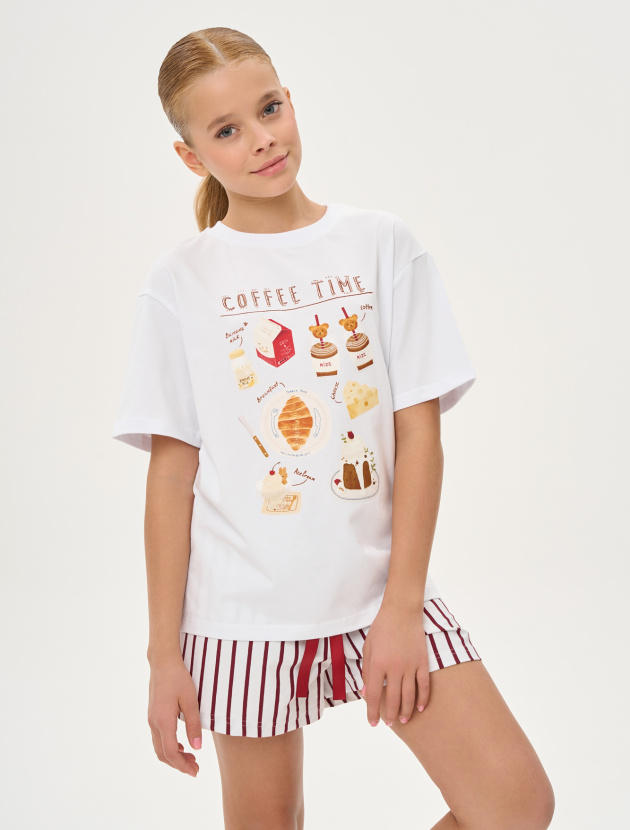 Комплект COFEE TIME с шортами
