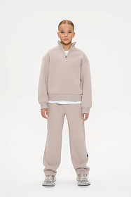 Костюм с начесом на  молнии воротник 