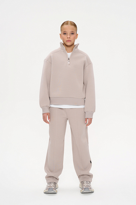 Костюм с начесом на  молнии воротник 