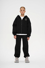 Костюм с начесом на молнии капюшон