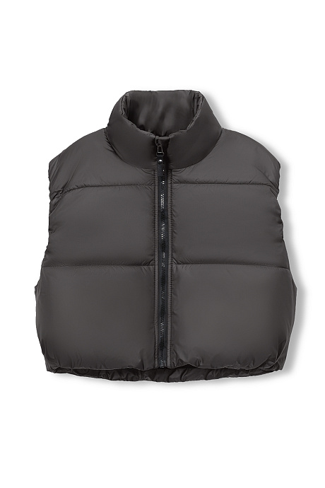 Жилет утепленный укороченный