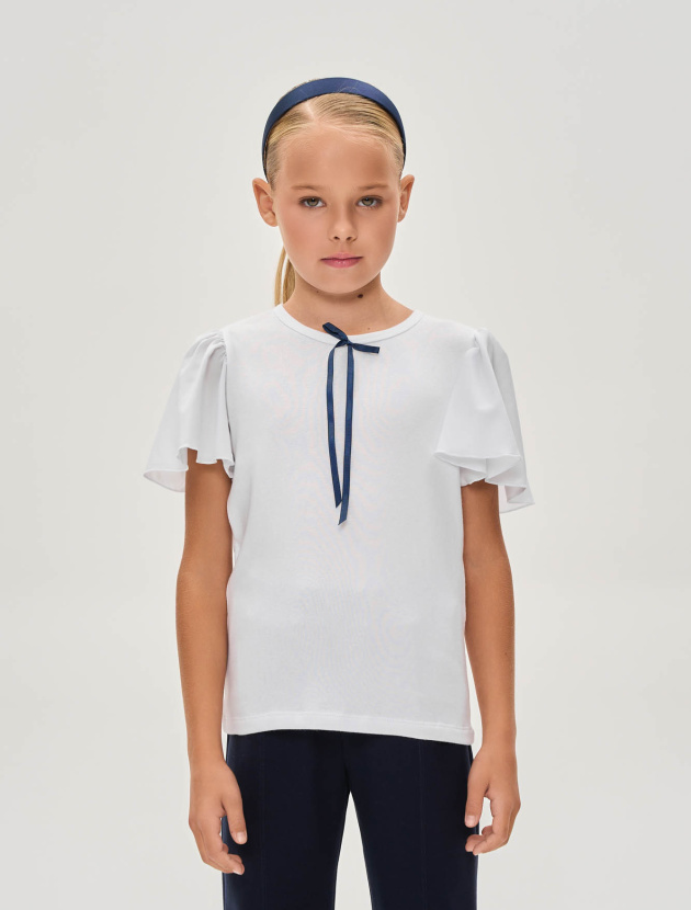 Футболка organic с отделочными рукавами