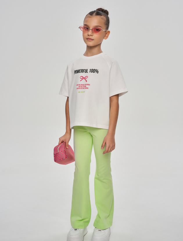 Брюки-леггинсы "клеш"