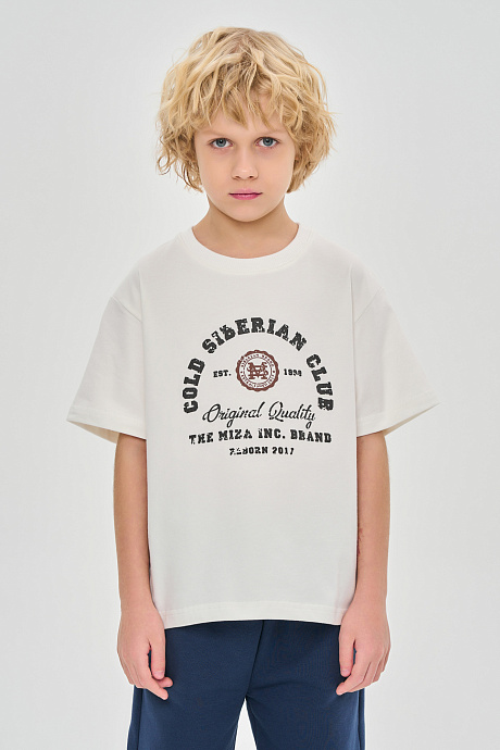 Футболка базового свободного кроя