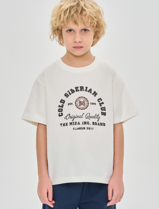 Футболка базового свободного кроя