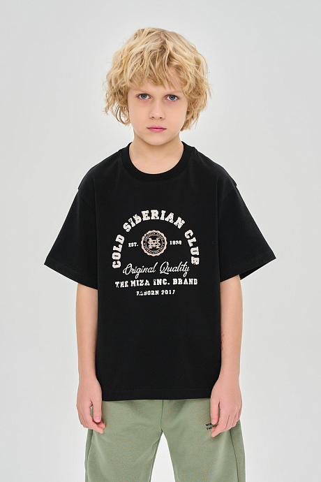 Футболка базового свободного кроя