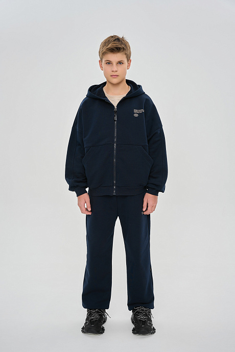 Костюм с худи на молнии