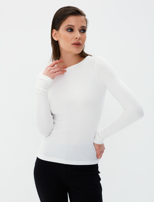 Лонгслив в рубчик