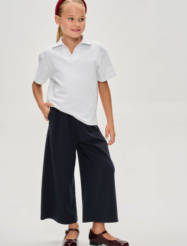 Брюки укороченные