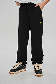 Брюки-джоеггры из тонкого футера