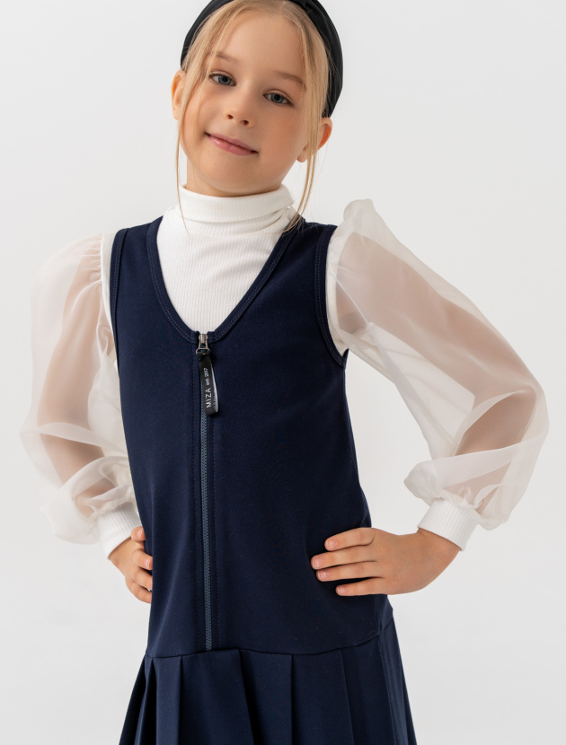 Водолазка с пышными рукавами