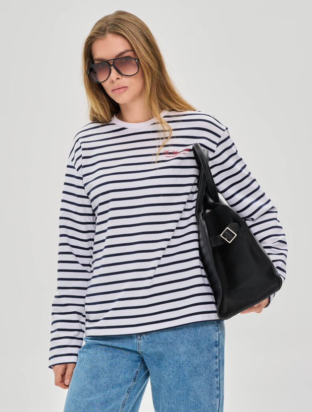 Лонгслив в полоску