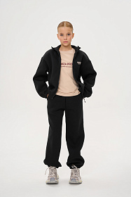 Костюм с начесом на молнии воротник стойка