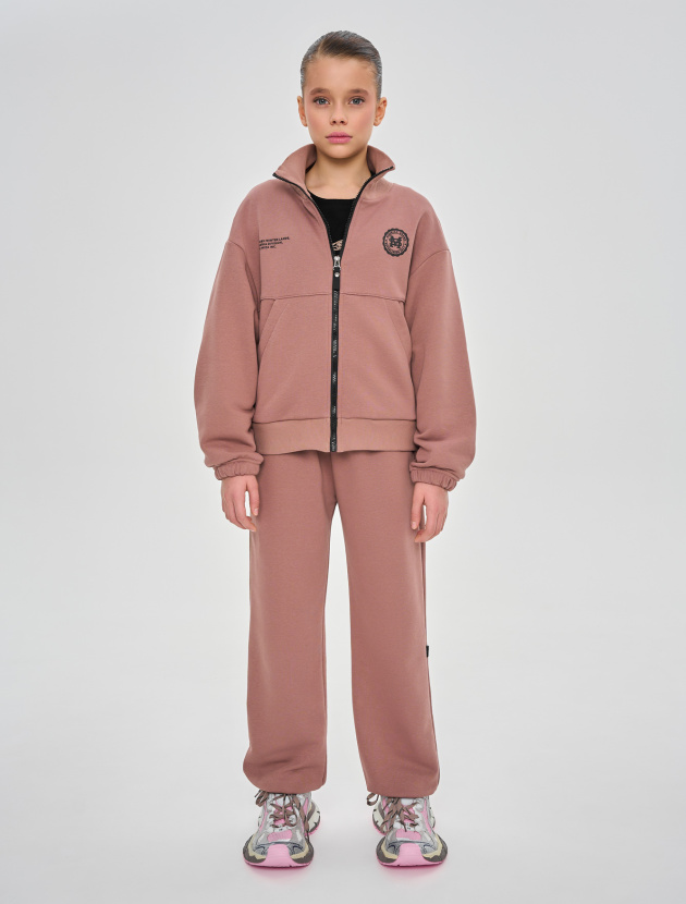 Костюм с худи на молнии