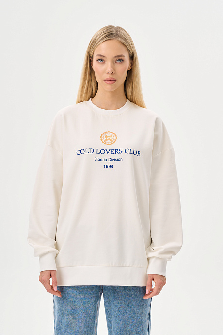 Свитшот из облегченного футера с начесом