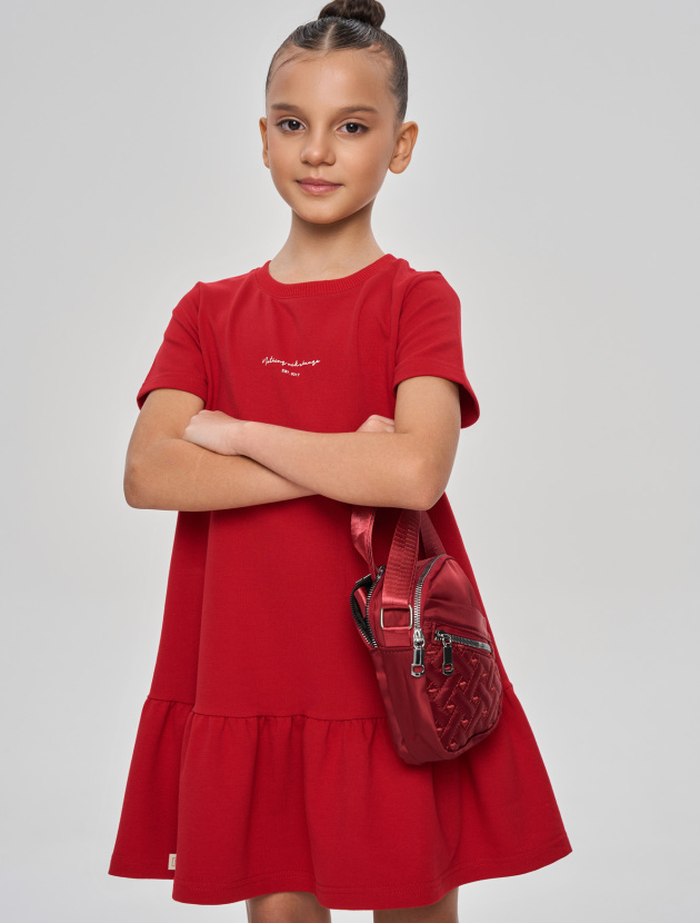 Платье со сборкой